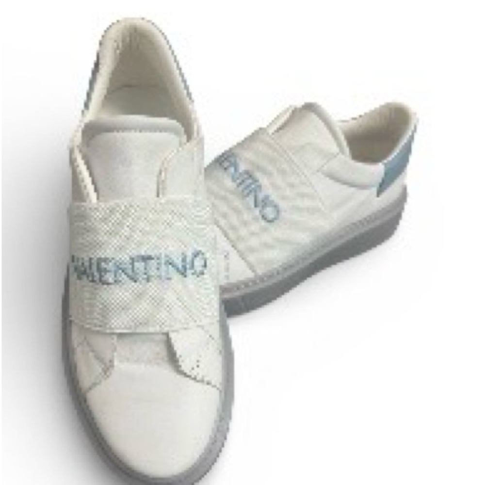 Valentino Baby Blue Strap Gum Bottom Sneakers